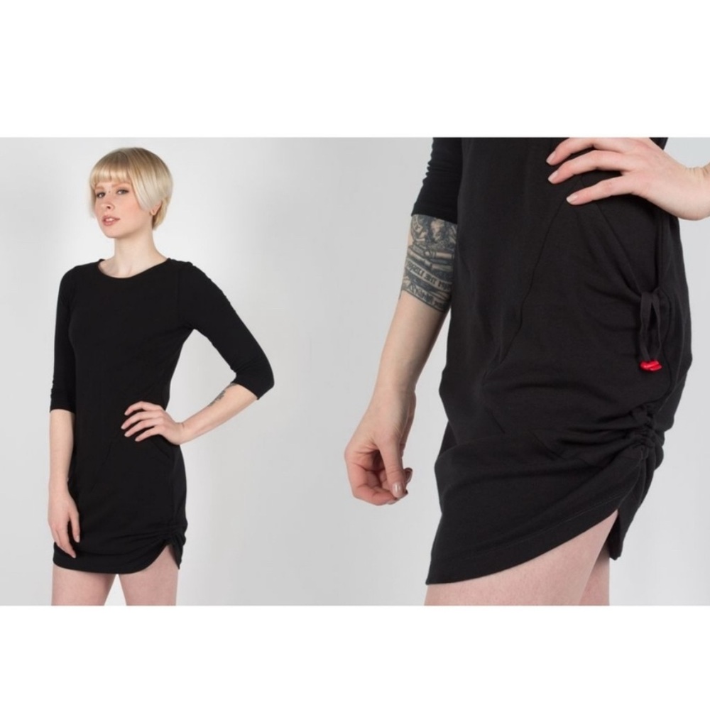 Betabrand 30 Day Travel Cinched Ruched Dress